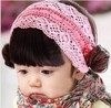 Children's wig, headband, hair accessory, bangs, helmet, Korean style