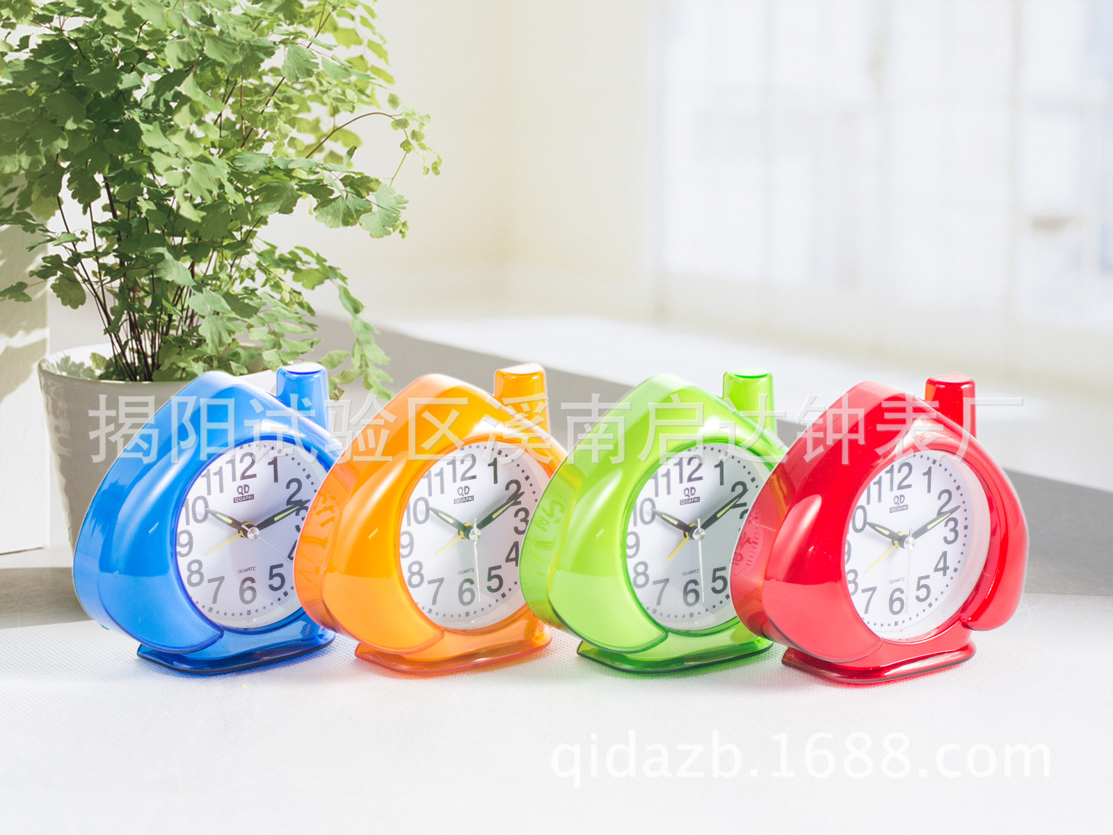 Reloj despertador de cristal transparente - Diseño creativo y moderno - Para dormitorio y escritorio