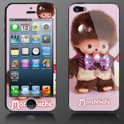 iphone5/I9500手机膜 闪钻系列炫彩前后膜 带独立包装卡通膜清仓