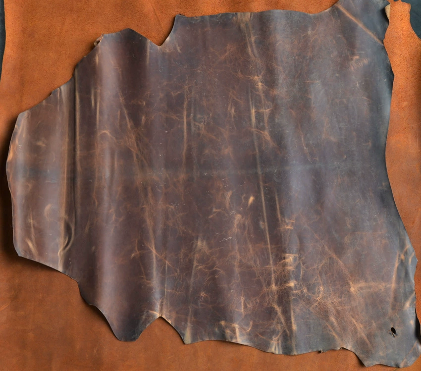 Spot special supply 1.0-1.2 Oil waxy color transformer head layer crazy horse goatskin leather