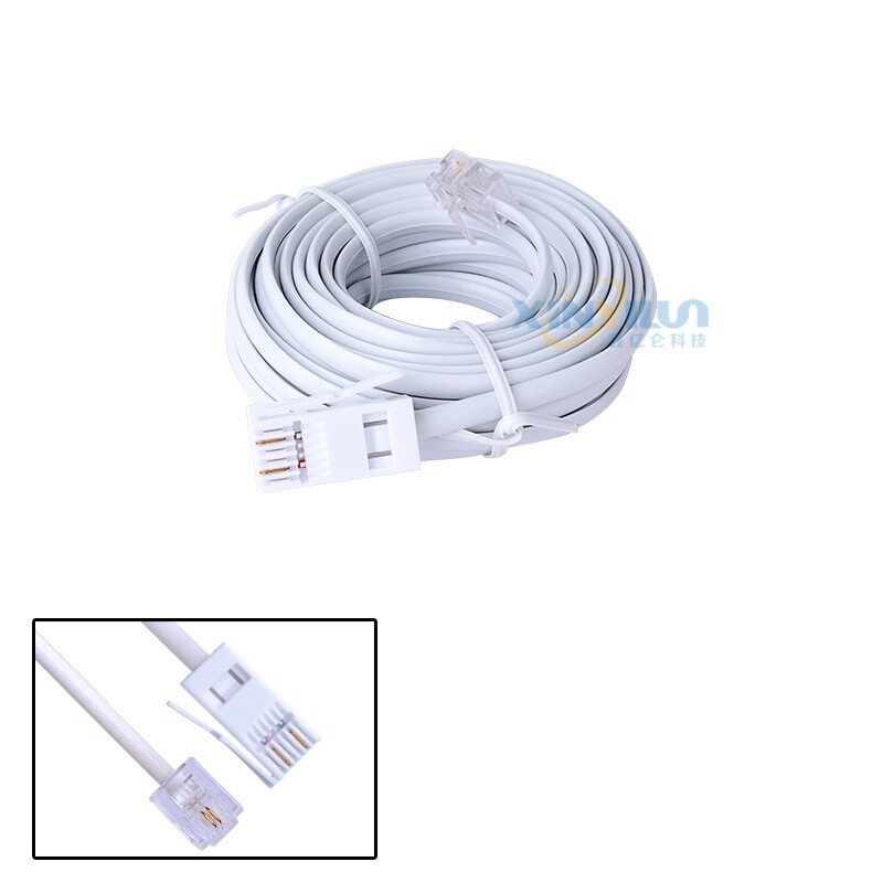 Telephone line British American telephone line RJ11UK British telephone line 15 feet FT 5 meters 6P2C BT Telephone line British American telephone line RJ11UK British telephone line 15 feet FT 5 meters 6P2C BT
