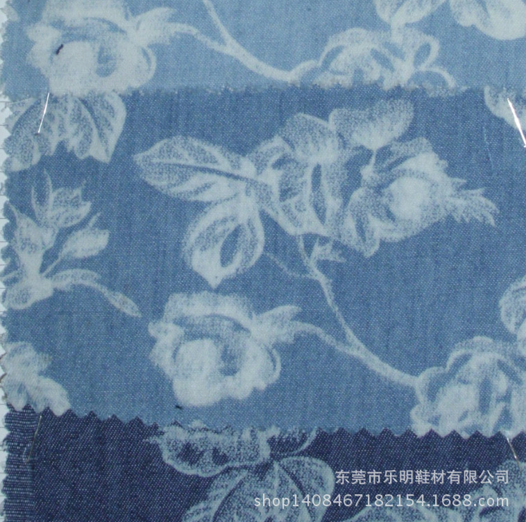 MB4374现货供应涤棉印花牛仔布料