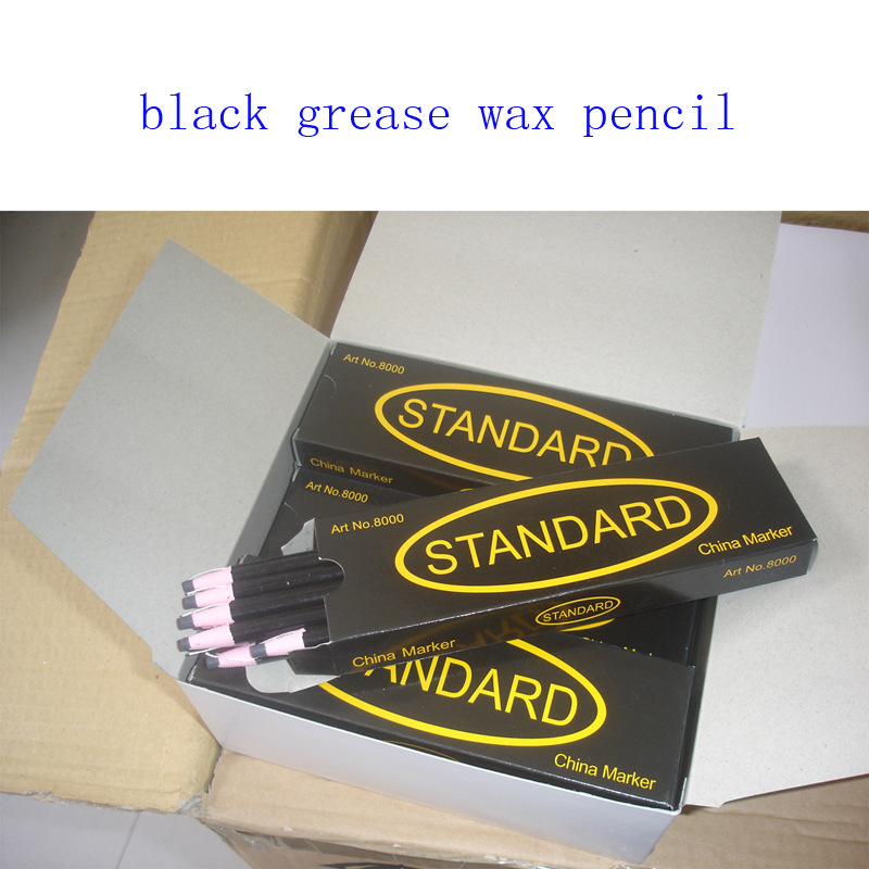 black grease wax pencil