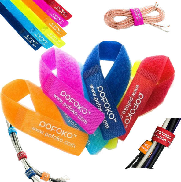 厂家供应魔术贴电线扎带 数据线绑线带 懒猫背对背扎带 束线扎带