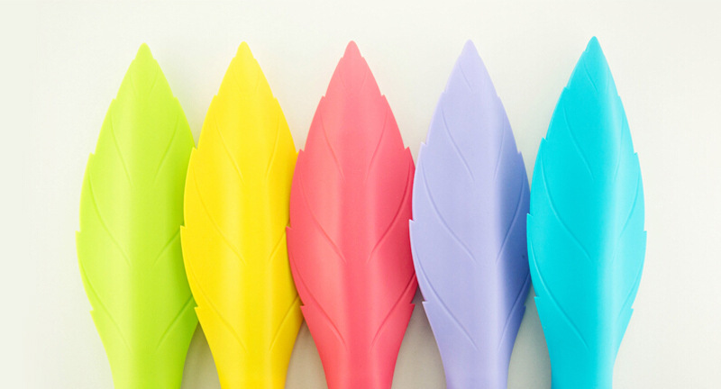厂家直销 新款创意叶子晴雨伞 硅胶伞套 清新糖果色遮阳伞12