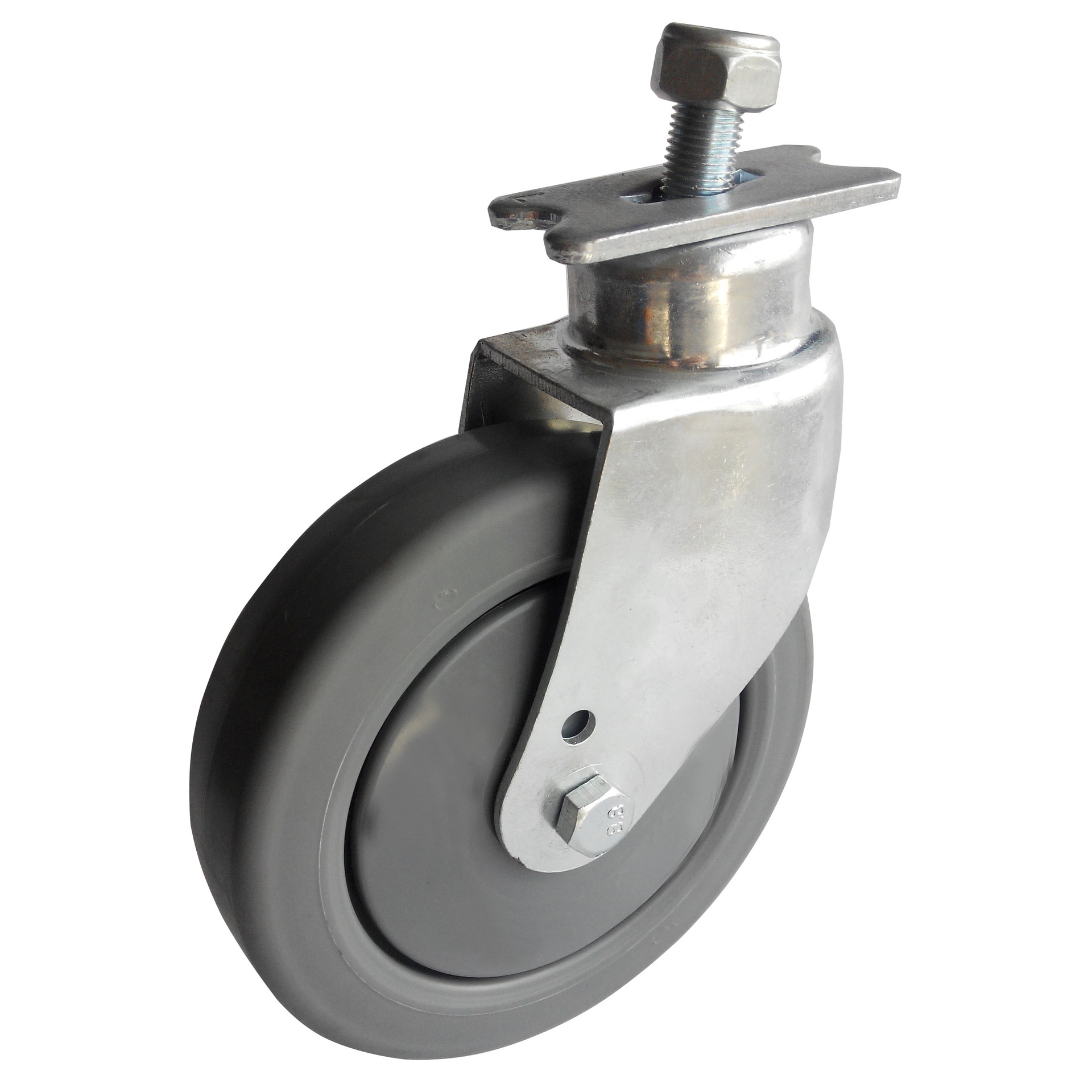 大胜脚轮5寸TPR欧式澳式购物车定向脚轮 超市手推车静音脚轮