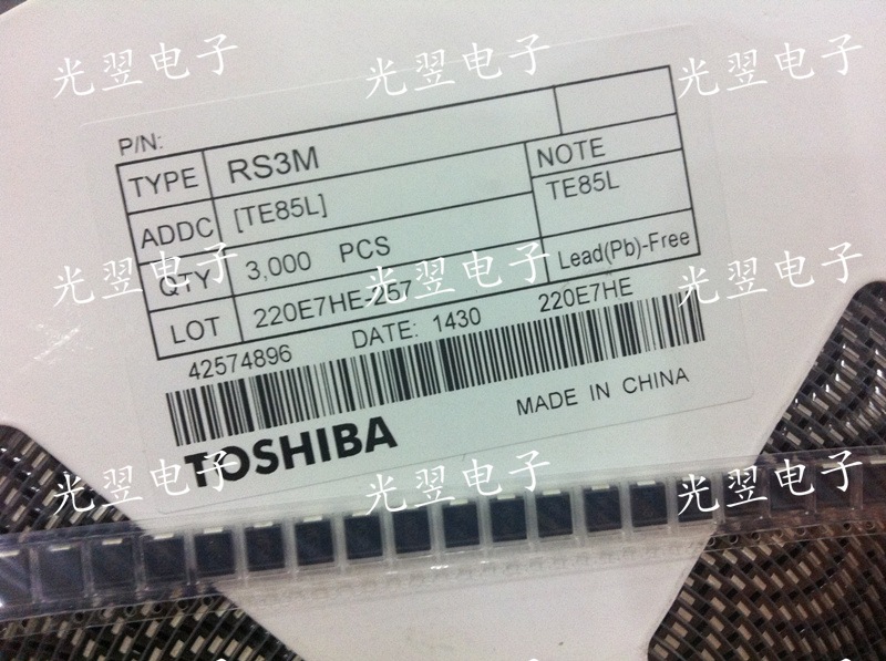 贴片快恢复二极管 RS3D 3A/200V   RS3G 3A/400V  DO-214AB SMC