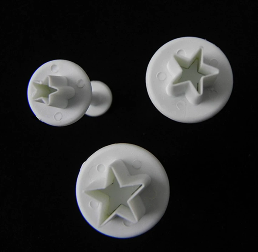 3 шт. Мини звезда флип Сахарный цветок пресс-форма пружинный пресс флип сахарная форма флип сахарный инструмент