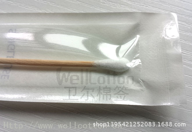 6' 單頭木棒棉簽 滅菌紙袋(紙塑袋)包裝醫用棉簽