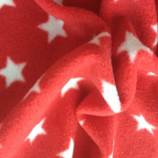 供应各种规格全涤DTY FDY 半光摇粒绒印花针织布