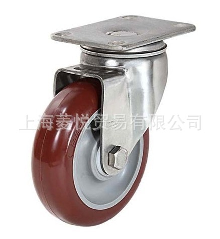 厂家直销304不锈钢活动脚轮 聚氨酯脚轮 2寸 3寸 4寸 5寸 科顺脚