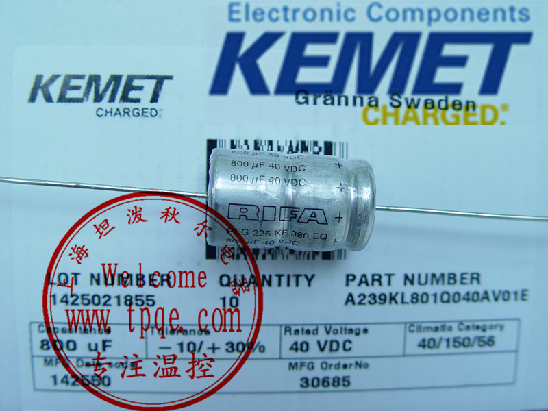 KEMET RIFA PEG 226 KF 380 EQ 铝质电解电容 用于要求极高的汽车
