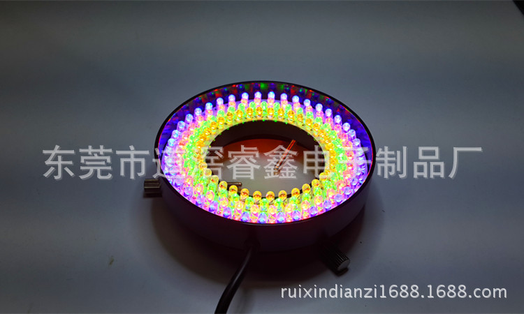 新品特价 内径62mm可调显微镜LED光源环形灯 RX-O62四环四区灯