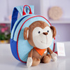 Cartoon cute children's backpack, school bag for kindergarten, Korean style, anti-lost