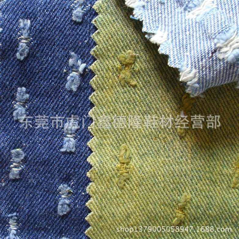 MB209洗水特色牛仔布适用服装鞋子手袋等