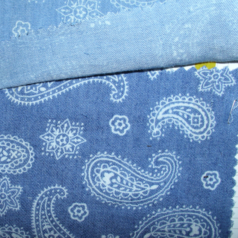 MB4083现货供应印腰果花牛仔布料 鞋服手袋布料