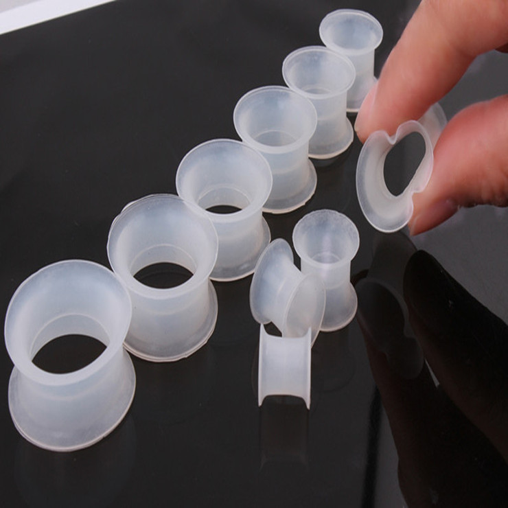 Silicone Ear Expander 4-25mm Wholesale Body Piercing Jewelry Soft Ear Tunnels Plug Stretcher detail image 7