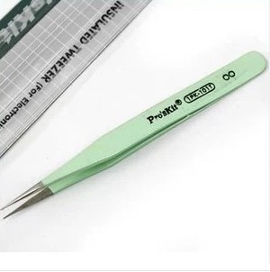 正品宝工台湾宝工 1PK-101T 防静电防磁圆尖镊子(120mm