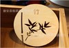 Meilan bamboo chrysanthemum wooden cushion table Creative coin wooden insulation pad hollow thermal insulation pad tea coaster