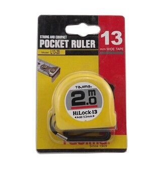 Tajima田岛1级卷尺2米公制L1320公英制L13-20M FT 尺子 卷尺