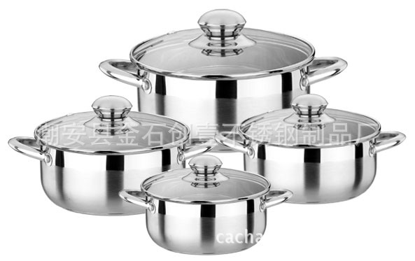 8件裝中式鍋玻璃蓋