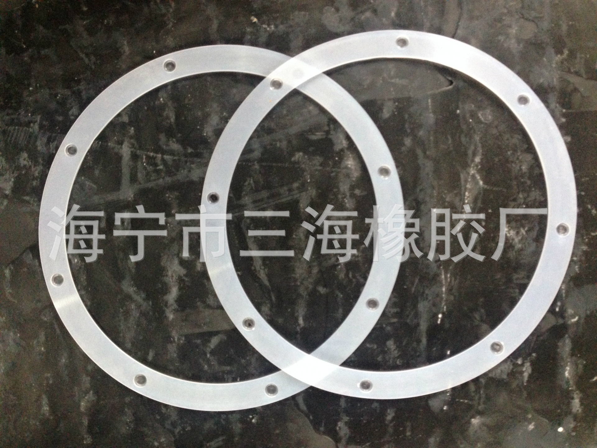 厂家供应 法兰硅胶垫片 定制加工法兰橡胶垫片 硅胶法兰垫片