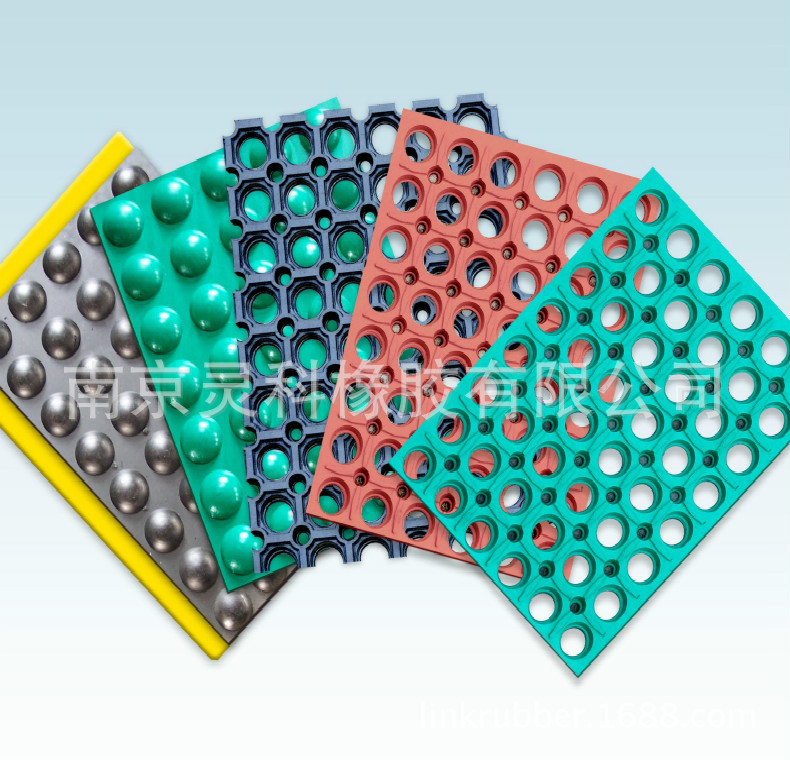 【包邮】橡胶防滑地垫|黑色孔状漏水橡胶垫|宾馆厨房减震止滑耐磨