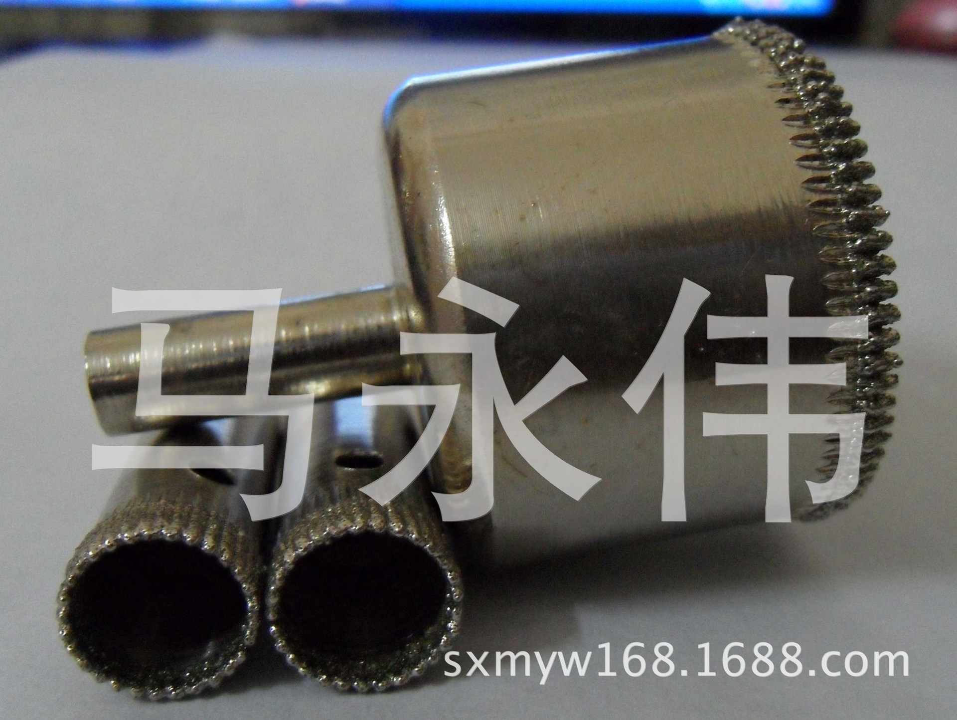 10MM带齿玻璃钻头，锯齿玻璃钻头水钻水钻头金刚砂金刚石