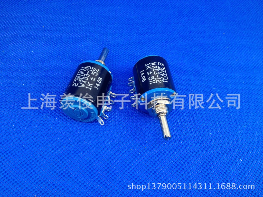 正宗 上海环球  WXD3-12 1K 1KΩ 1000欧姆  多圈线绕电位器
