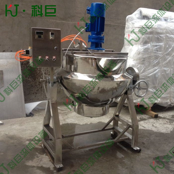 电加热可倾式带搅拌夹层锅 美式爆米花机 蜜饯加热蒸煮锅