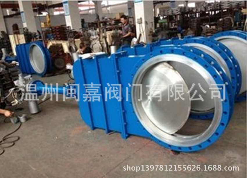 闽嘉电动刀型污水闸阀 暗板插板阀 电动大口径暗板刀闸阀