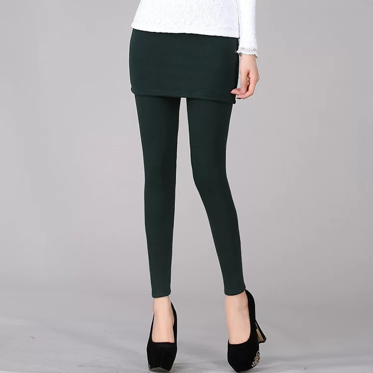 Demi-season velvet keep warm base skirt, 2023, increased thickness, hip-accented