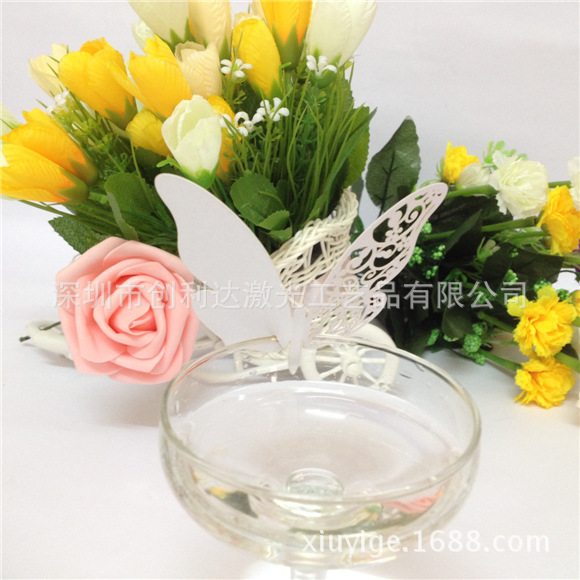 酒杯裝飾紙插卡