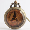 Big glossy fashionable bronze pocket watch suitable for men and women, wholesale