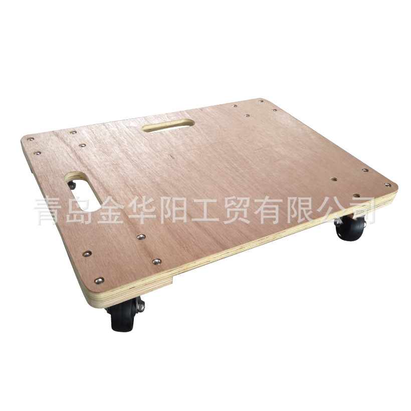 木质可移动工具车TC0535搬运托盘仓储工具车货仓车 60*45cm