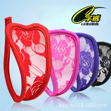 女士性感情趣 蕾丝透明C型内裤 男女C字裤 隐形T裤 厂家批发