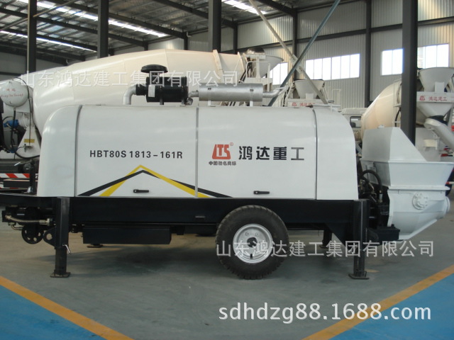 80S阀混凝土托泵，地泵，混凝土泵 出口80立方/时柴油托泵