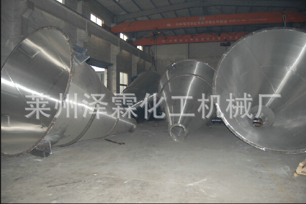 山东莱州厂家直供3立方不锈钢双螺旋锥形混合机  锥形混料机