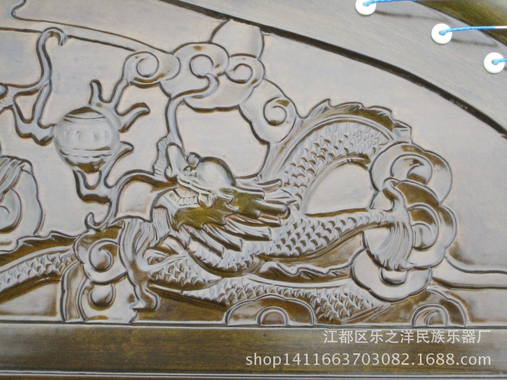純金絲楠木精雕【龍吟九州】款收藏級古箏
