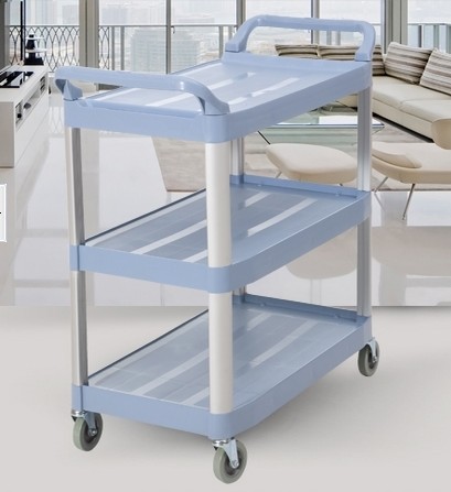 白云清洁AF08162小型多用途三层手推车送餐车收集车酒店酒水车