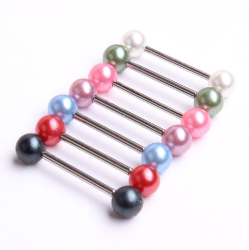 Labret stud lip piercing jewelry styling detail