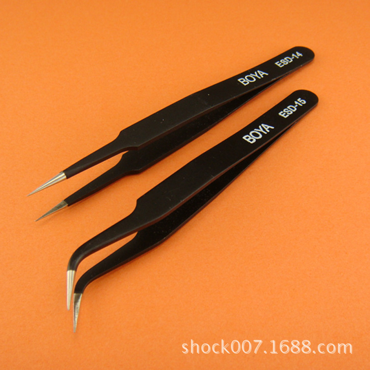 diy earphone material stainless steel anti-static pointed tweezers boxed straight mouth curved mouth tweezers diy earphone material stainless steel anti-static pointed tweezers boxed straight mouth curved mouth tweezers