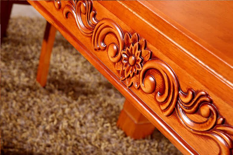 新款实木餐桌 简约家用餐桌 1.3米1.5米方形餐桌椅组合 橡木餐桌