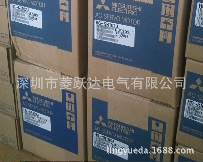 代理三菱伺服电机J4系列 HG-SR102J 1KW中惯量 全新原装特价