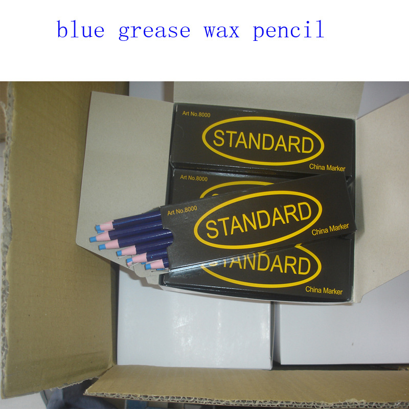 blue grease wax pencil