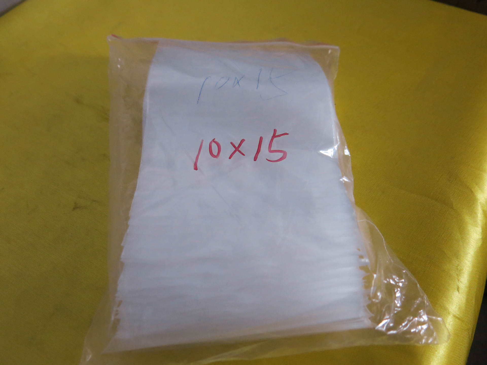 10X15cm【PE白边自封袋 】双面16C密封袋 透明食品包装自封袋