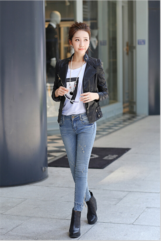 Veste cuir femme en PU - Ref 3447530 Image 26