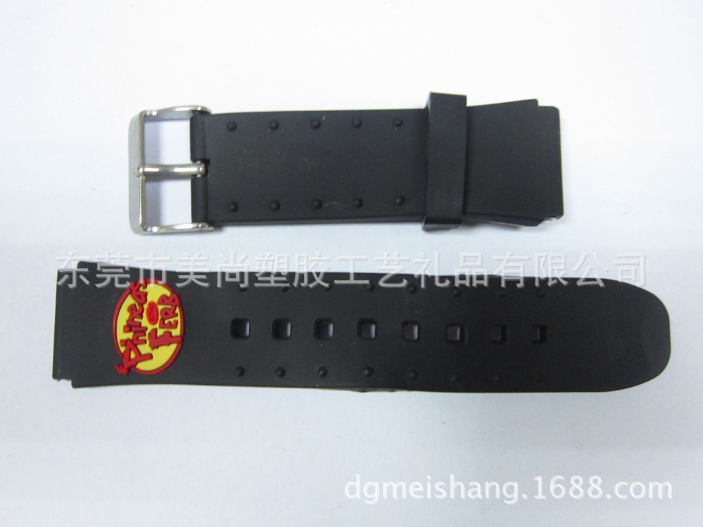 pvc軟膠手錶帶 塑膠手錶帶 專業定做
