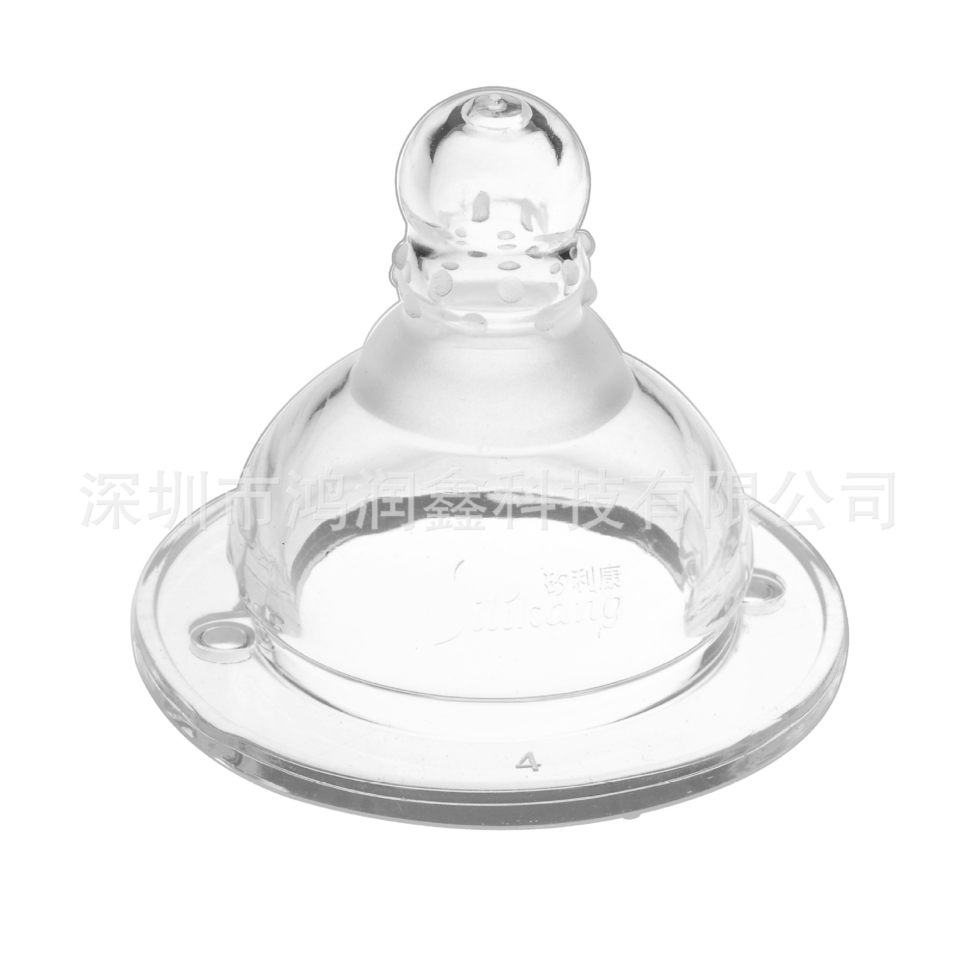 寬口凸點磨沙矽膠奶嘴