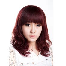 全真发梨花头假发齐刘海女款假发套弹力网帽韩版时尚整顶假发卷发